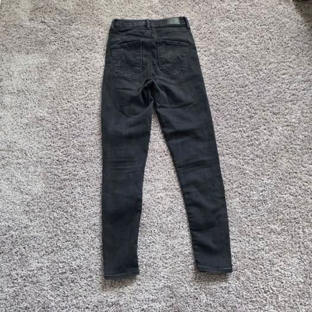 American Eagle Next Level Stretch Black Skinny Casual Street wear Jeans sz 2 - Picture 4 of 4
